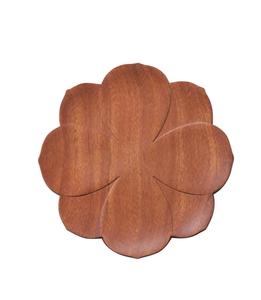 2Pcs Wood Pads Durable Non-Slip Coffee Mug Pad <b>Wooden</b> Coasters Kitchen <b>Placemat</b> Table Decoration Kitchen Accessories Tea Cup - Product Image 1