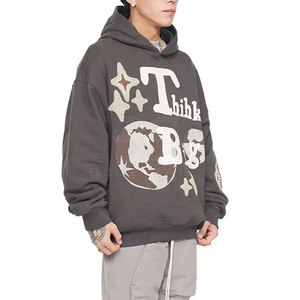 Sudaderas con capucha estampadas en caliente superventas Ropa de invierno Sudaderas con capucha estampadas en color sólido personalizadas - Product Image 3