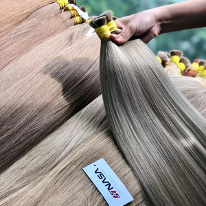 Extensiones de cabello vietnamita humano virgen a granel de moda Super doble dibujado 100g todos los colores 60cm fábrica - Product Image 1