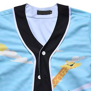 เสื้อเบสบอลแบบกำหนดเองธรรมดาระเหิดเย็บปักถักร้อยเสื้อเบสบอลโพลีเอสเตอร์ Jersey - Product Image 5