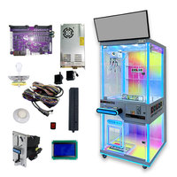 Nouveau modèle 2026 : Machine à griffes colorée avec écran LED, acceptant pièces et billets, pour la distribution de jouets en peluche de haute qualité, compatible OEM