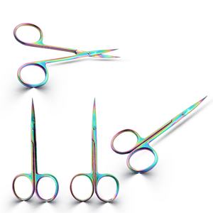 Tijeras para Cutículas de Precisión, para Manicura, Pestañas y Piel Seca, de Acero Inoxidable, con Hoja Curva Extra Fina - Product Image 2