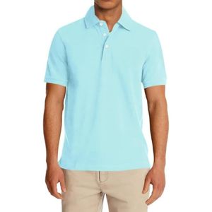 Verano para hombre para Polos Slim Fit media manga ligero 100% algodón diseño de logotipo personalizado polos de tela de punto - Product Image 1