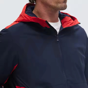 Men's Stylish <b>Lightweight</b> Waterproof Hooded Windbreaker <b>Jacket</b> for Outdoor Sport & Winter <b>Running</b> High Street Style Front Logo - Product Image 5