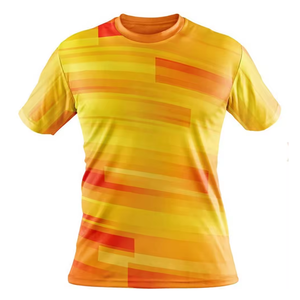 Antiarrugas Ligero Personalizado 100% Poliéster Sublimación Entrenamiento Gimnasio Camisa Tela de secado rápido Camisetas para hombres - Product Image 1