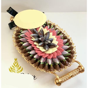 Deluxe Quality Gold Metal <b>Chocolate</b> Tray Fabulous Design Table Decorative <b>Chocolate</b> Tray For <b>Wedding</b> & Special Occasions - Product Image 5