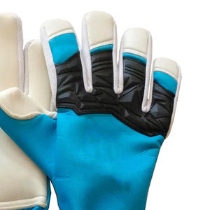 Gants de football professionnels en cuir de haute qualité, à doigts entiers et paume plate, confortables, personnalisables OEM, équipement sportif unisexe pour gardiens de but - Product Image 4
