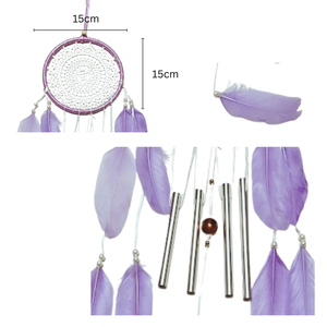 Lớn Giấc Mơ Catcher Tay Dệt Với Bắt Gió Và Lông Điểm Nhấn Thẩm Mỹ Trang Trí Nội Thất Cho Phòng Ngủ Thủ Công Mỹ Nghệ Kỹ Thuật - Product Image 4