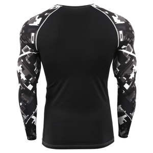 Services OEM ODM, Rash Guard pour homme à manches longues, respirant, en spandex et polyester, coupe ajustée, taille adulte, Rash Guard pour homme en vente - Product Image 3