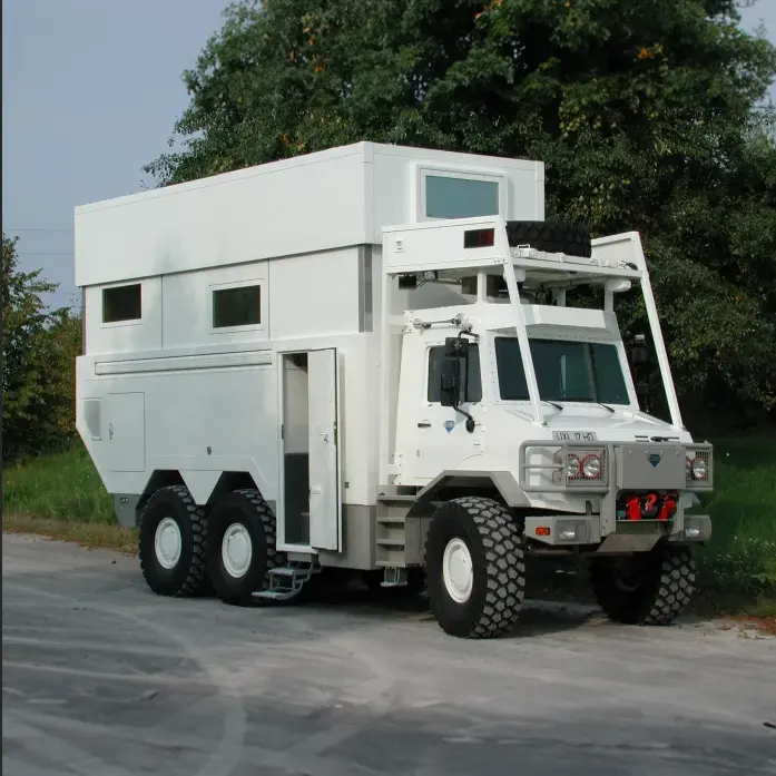 Экспедиция грузовик кровать Кемпер подгонять дом на колесах 4x4 по суше длинная кровать 8x8 грузовик Кемпер роскошный внедорожный 6x6 вездеход