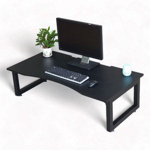 Modern Design 120x60cm Gaming <b>Table</b> <b>with</b> <b>Foldable</b> <b>Legs</b> Low-Sitting Rubber Wood & MDF Surface for Office & Computer Desk-GD68068 - Product Image 1