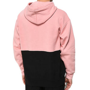 Sweat à capuche décontracté 100% coton polaire pour hommes Streetwear d'hiver Poches kangourou Panneau Colorblock personnalisable à capuche personnalisable - Product Image 2