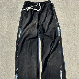 ชุดวอร์มพิมพ์ลาย Dtg ทำจากผ้าเกล็ดปลามีฮู้ดและกางเกงซับเหงื่อสำหรับผู้ชายชุดวอร์มพิมพ์ลายเทอร์รี่ออกแบบได้ตามต้องการ - Product Image 5