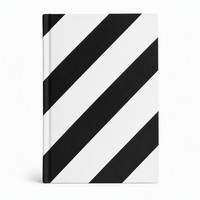 Carnet à rayures blanches et noires, impression personnalisée, vente en gros, bloc-notes à couverture rigide