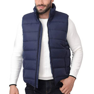 Vestes sans manches matelassées avec logo personnalisé Vestes sans manches matelassées confortables et respirantes pour hommes pour l'hiver chaudes pour hommes - Product Image 1