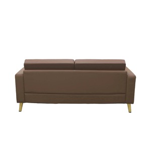 Canapé moderne en tissu capitonné de couleur taupe clair, style traditionnel, minimaliste, pour salon, avec pieds en métal pour meubles - Product Image 4