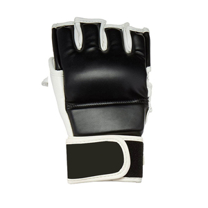 Guantes de Boxeo MMA Hechos a Medida de Alta Calidad, Logotipo Personalizado, Cuero Vacuno Auténtico, Diseño de Medio Dedo, Correa de Muñeca Ajustable con Gancho y Bucle - Product Image 4