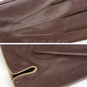High Quality Customized <b>Leather</b> Dressing Gloves Winter Outdoor Touchscreen Gloves with <b>Needle</b> Detection Breathable Eco-Friendly - Product Image 6