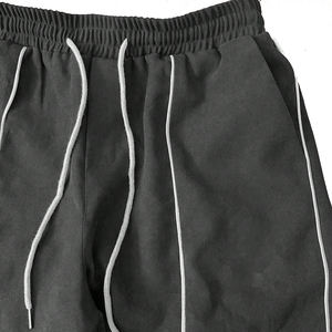 Survêtement d'entraînement d'hiver pour hommes, imprimé uni, séchage rapide, respirant, tissu 100% polyester, léger, design sportif personnalisable - Product Image 4