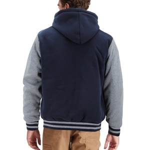 Vestes d'université en laine personnalisées de la meilleure qualité pour adultes et jeunes style avec design Letterman couleur unie votre propre logo - Product Image 2