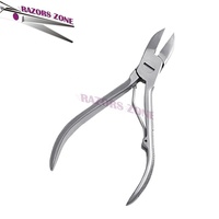 Coupe-ongles professionnel en acier inoxydable pour doigts et orteils, robuste, avec ressort métallique à joint de jonction