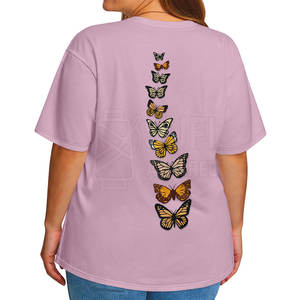 เสื้อยืดผู้หญิงไซส์ใหญ่ ทรงหลวม สีพื้น ผ้าฝ้าย 100% ระบายอากาศ แห้งเร็ว - Product Image 5