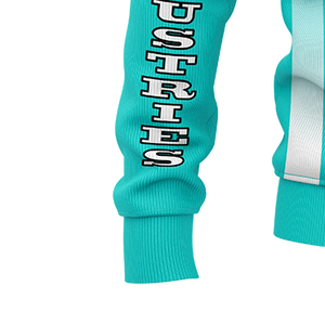 Sweat-shirt personnalisé pour hommes avec logo en relief sur éponge française 100% coton, col rond surdimensionné, sweat à capuche en relief - Product Image 3