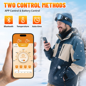Battery Heated <b>Socks</b> with App Control, 5000mAh*2 for Motorcycle Hunting Ski Hiking Cold Winter Work Washable - Product Image 4