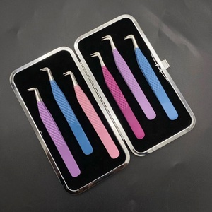 มืออาชีพขนตาแหนบ 90 องศาSlim Bootสแตนเลสญี่ปุ่นคุณภาพสูงมือทดสอบขนตาต่อขนตาแหนบ - Product Image 1