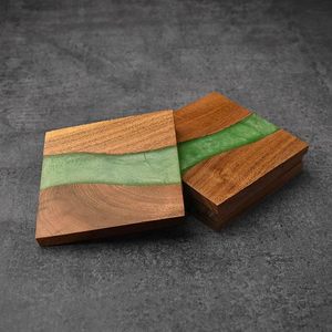 Wood Epoxy <b>Table</b> <b>Coaster</b> Durable and Stylish Mats & Pads for <b>Table</b> Protection Functions Tableware Decorative Design <b>Coaster</b> - Product Image 2
