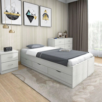 Lit plateforme Furnizone moderne 2256 à panneau unique, couleur personnalisable, très bien assorti aux autres meubles de chambre – Meilleures ventes