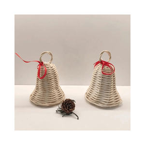 Stylish Rattan <b>Bell</b> Gift <b>Box</b> Handcrafted Wicker Rattan <b>Bell</b> Ornament for Christmas Tree Decor Home Party Festive Charm Unleashed - Product Image 2