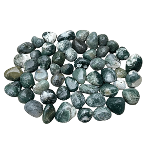 Moss Agate Tumbled Stone Polished High Quality Healing Crystal Gemstone for Feng Shui Energy Balance Meditation Spiritual Decor - Product Image 2
