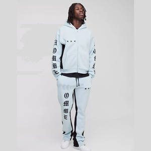 Conjunto Deportivo de Pantalones y Sudadera con Capucha de Felpa 100% Algodón Unisex, Estilo Jogger, Personalizable, Ecológico, para Invierno - Product Image 1