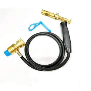 Copper Burner Head Blowtorch Mapp Gas Hand Torch Heating Soldering Torch 1.5m Hose