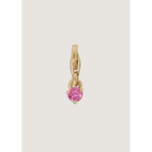 Pendentifs et breloques raffinés Ma-eum, breloque pierre de naissance en tourmaline rose - Product Image 1