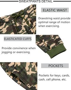 Chándal personalizado de estilo universitario para hombre con puños acanalados y dobladillo perfecto para ropa informal, entrenamiento de gimnasio y actividades deportivas - Product Image 4
