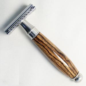 Maquinilla de afeitar de seguridad para hombre, mango de Metal, bambú mate, rosa dorado, doble filo, ecológica, el mejor precio - Product Image 3