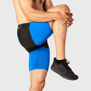 Pantalones cortos de poliéster de secado rápido personalizados para hombre, pantalones cortos deportivos de compresión para gimnasio con patrón sólido para entrenamientos deportivos - Product Image 4