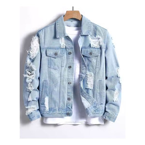 Veste en jean pour homme de haute qualité, col montant, 100% coton, toile écologique, respirante, nouvelle arrivée hiver, fabriquée au Pakistan, faible MOQ - Product Image 6