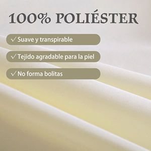 Fodera per cuscino rettangolare in poliestere/cotone morbido al tatto, disponibile in varie misure e colori, con chiusura a cerniera, per uso domestico - Product Image 2