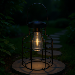 Lámpara Solar de Jardín Negra de 1 Luz con Luz Blanca Cálida No Disponible 51200900 - Product Image 3