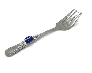 Good Quality Stainless Steel Silverware Salad Server With Designer <b>Beaded</b> Handles For Household Hotel And Resort - Product Image 5