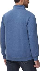 Sudaderas de manga larga de alta calidad, sudadera térmica con cuello levantado y botones de un cuarto - Product Image 5