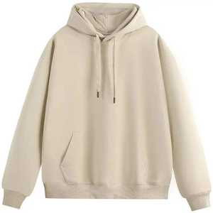 เสื้อฮู้ดดี้ผู้ชายผ้าหนา 180 กรัม สำหรับฤดูใบไม้ร่วงและฤดูหนาว สไตล์ลำลอง ผ้าฝ้ายหนานุ่ม สีพื้น ไซส์ใหญ่ ให้ความอบอุ่น สามารถปรับแต่งได้ - Product Image 2