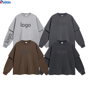 Nueva Sudadera con Capucha de Doble Capa Desgastada Unisex, Sudadera de Manga Larga Vintage de Gran Tamaño, Sudadera de Forro Polar Cálida de Invierno Personalizada para Hombre - Product Image 6