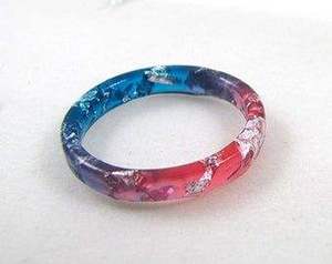 Nouveau bracelet tendance pour femmes, bijoux pour les mains, Artizon Studio, fait à la main, géométrique, en résine, coloré, irrégulier, ondulé, empilable - Product Image 5