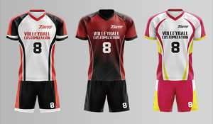 Custom New Uniform Design <b>Set</b> Low MOQ OEM <b>Volleyball</b> Uniform For Men Quick dry 100% Polyester Material Lightweight - Product Image 3