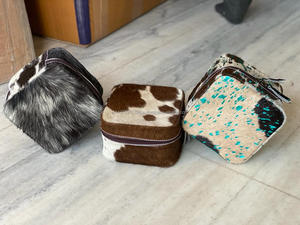 Joyero hecho a mano de cuero para mujer, caja de almacenamiento de joyería de viaje, el mejor regalo - Product Image 4