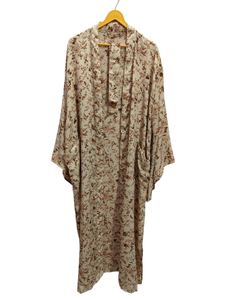 Kimono en soie pour femme Robe longue de nuit, Kimono sari en soie recyclé vintage indien imprimé floral, - Product Image 4